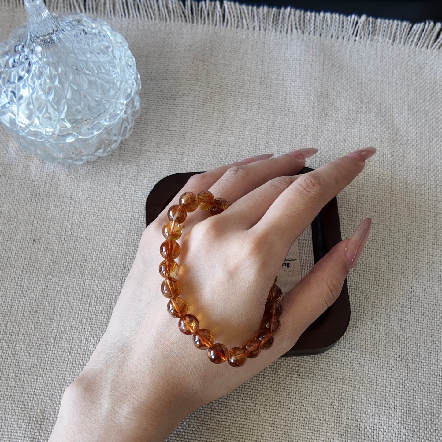 8mm Golden Rutilated Quartz Bracelet