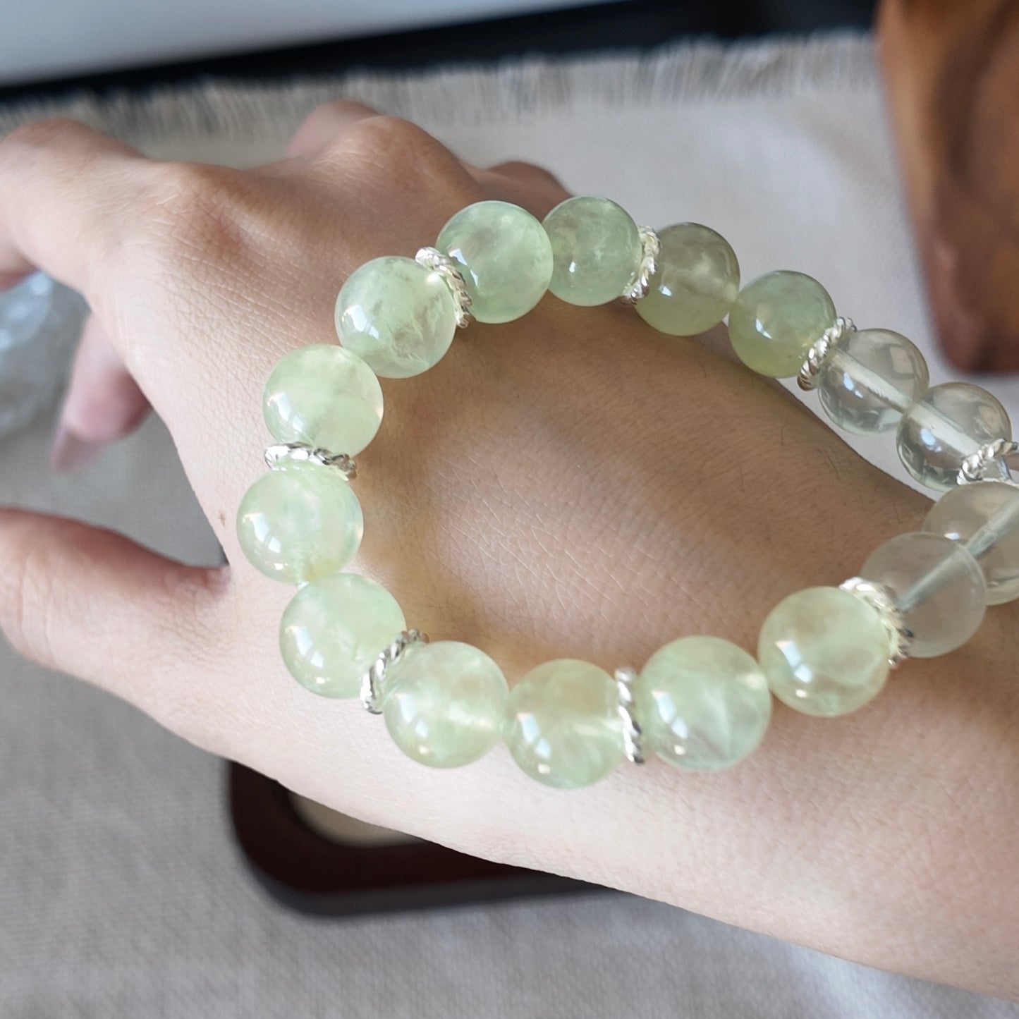 Prehnite Bracelet 11mm